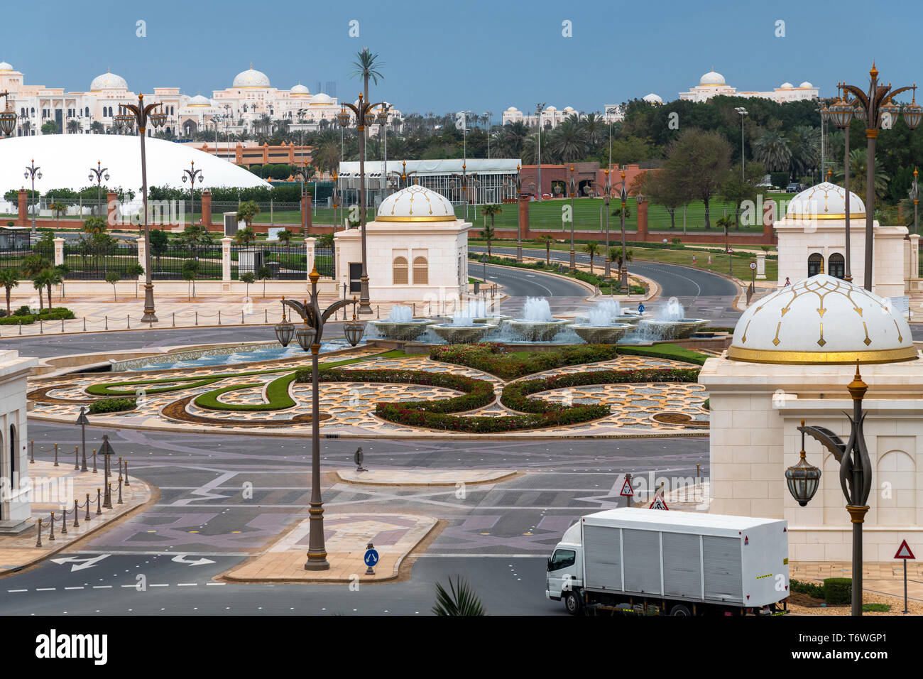 Präsidentenpalast im Emirat Abu Dhabi, VAE Stockfoto