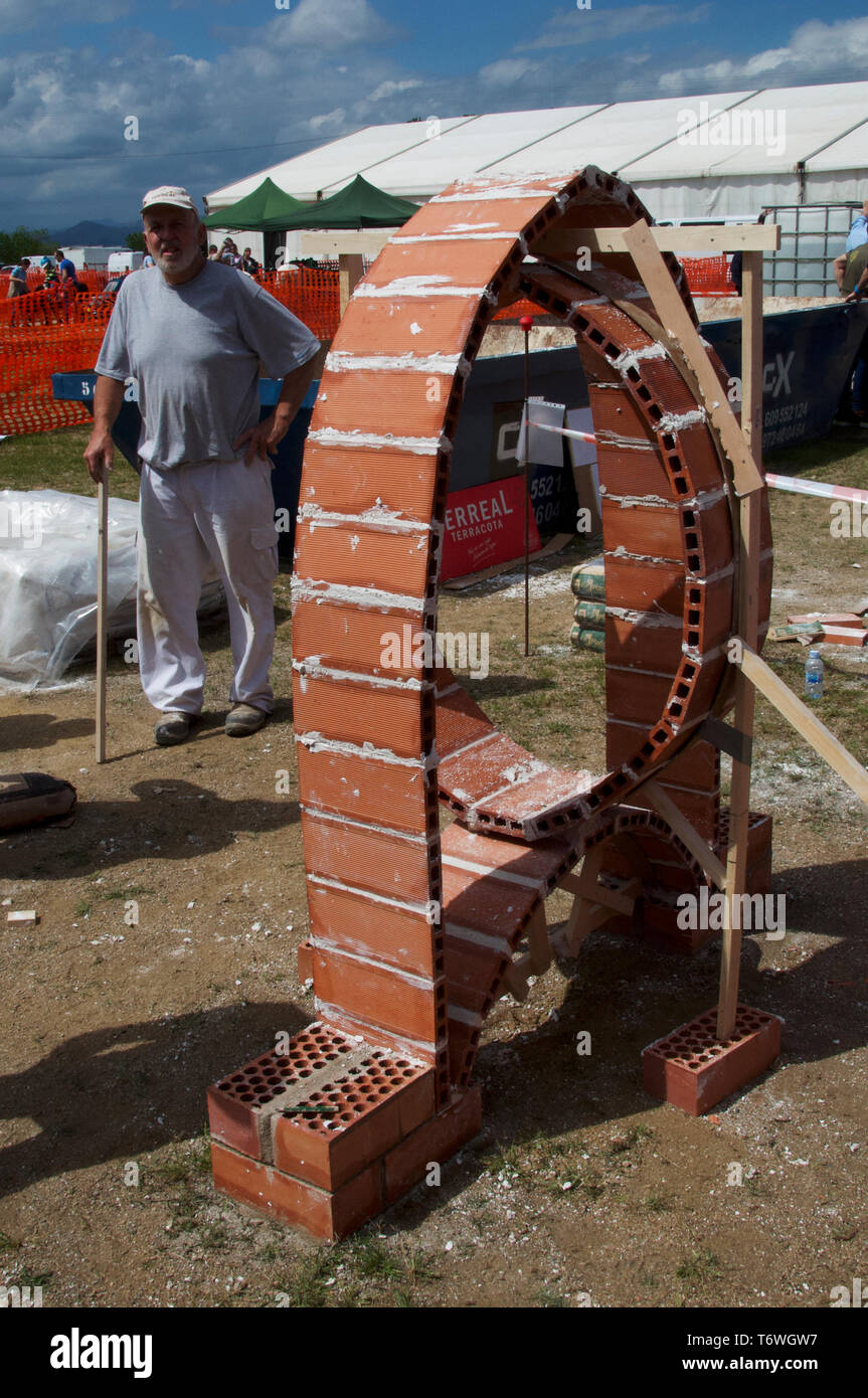 Maurer Wettbewerb country fair Catalunya Stockfoto