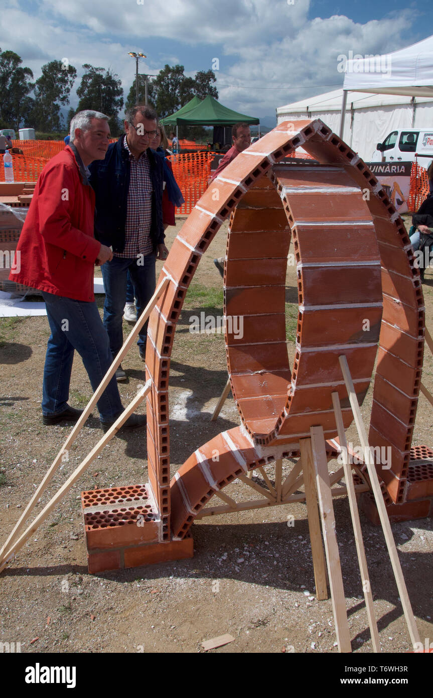 Maurer Wettbewerb country fair Catalunya Stockfoto