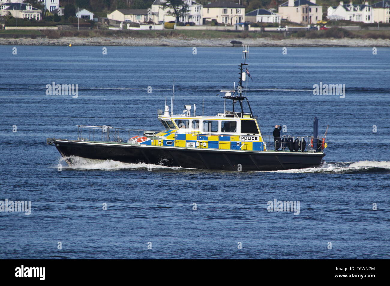 MDP Condor, ein Verteidigungsministerium Polizei Einführung, Durchführung und Überwachung der Aufgaben während der Übung gemeinsame Krieger 19-1. Stockfoto