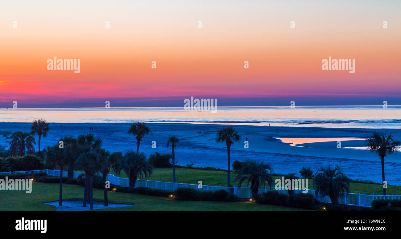 Blaue Stunde vor Dämmerung Stockfoto