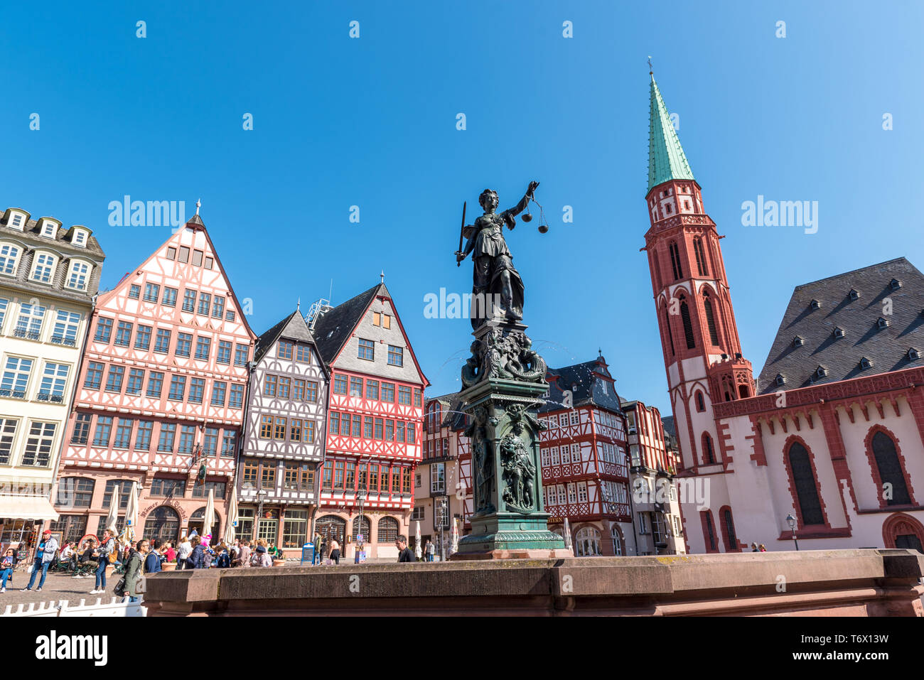 Römerburg - Old Town Square in Frankfurt am Main, Deutschland Stockfoto