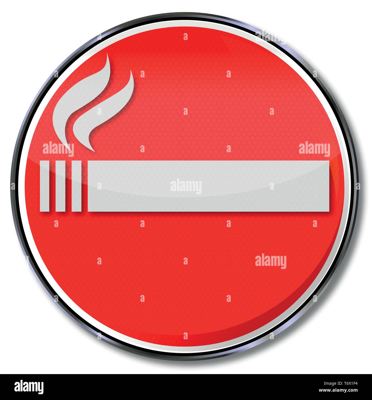 No smoking sign und Tabak Stock Vektor