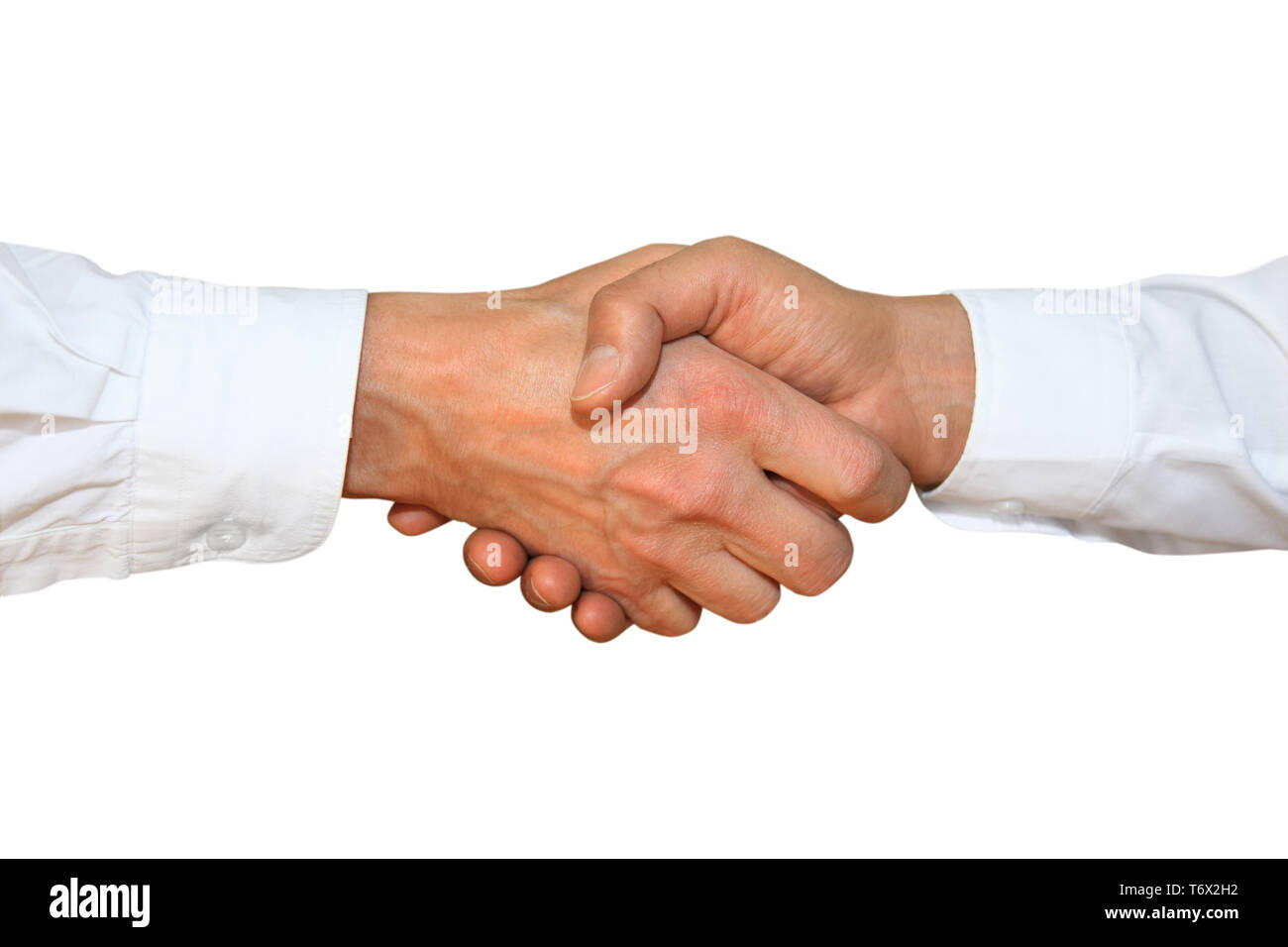 Geste Serie, Hand mit Handshake Stockfoto