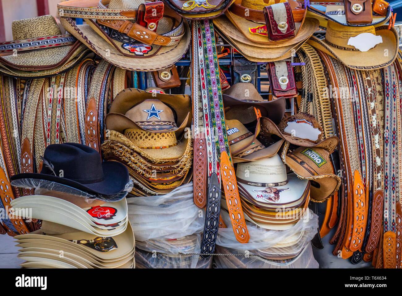 Eine traditionelle mexikanische Kleidung in Nuevo Chiapas, Mexiko Stockfoto