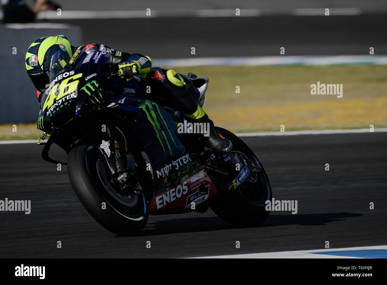 Jerez, Spanien. 3. Mai 2019. MotoGP von Spanien, Freie Praxis; Valentin Rossi (Monster Energy Yamaha Moto) Credit: Aktion Plus Sport Bilder/Alamy leben Nachrichten Stockfoto