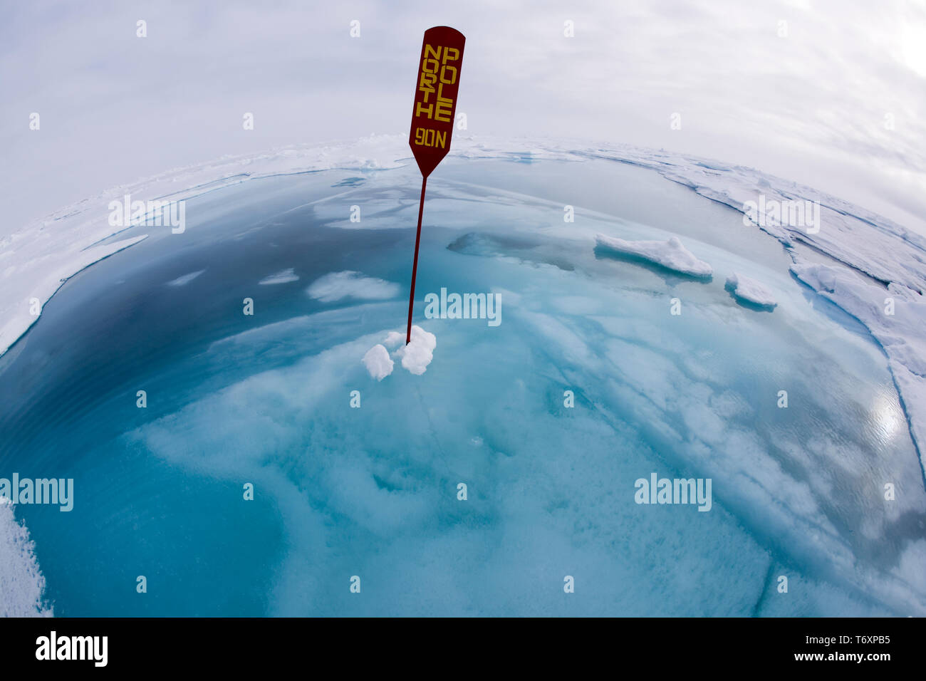 Russland Arktis, Reise zum Nordpol an Bord der russischen Eisbrecher Yamal. Stockfoto