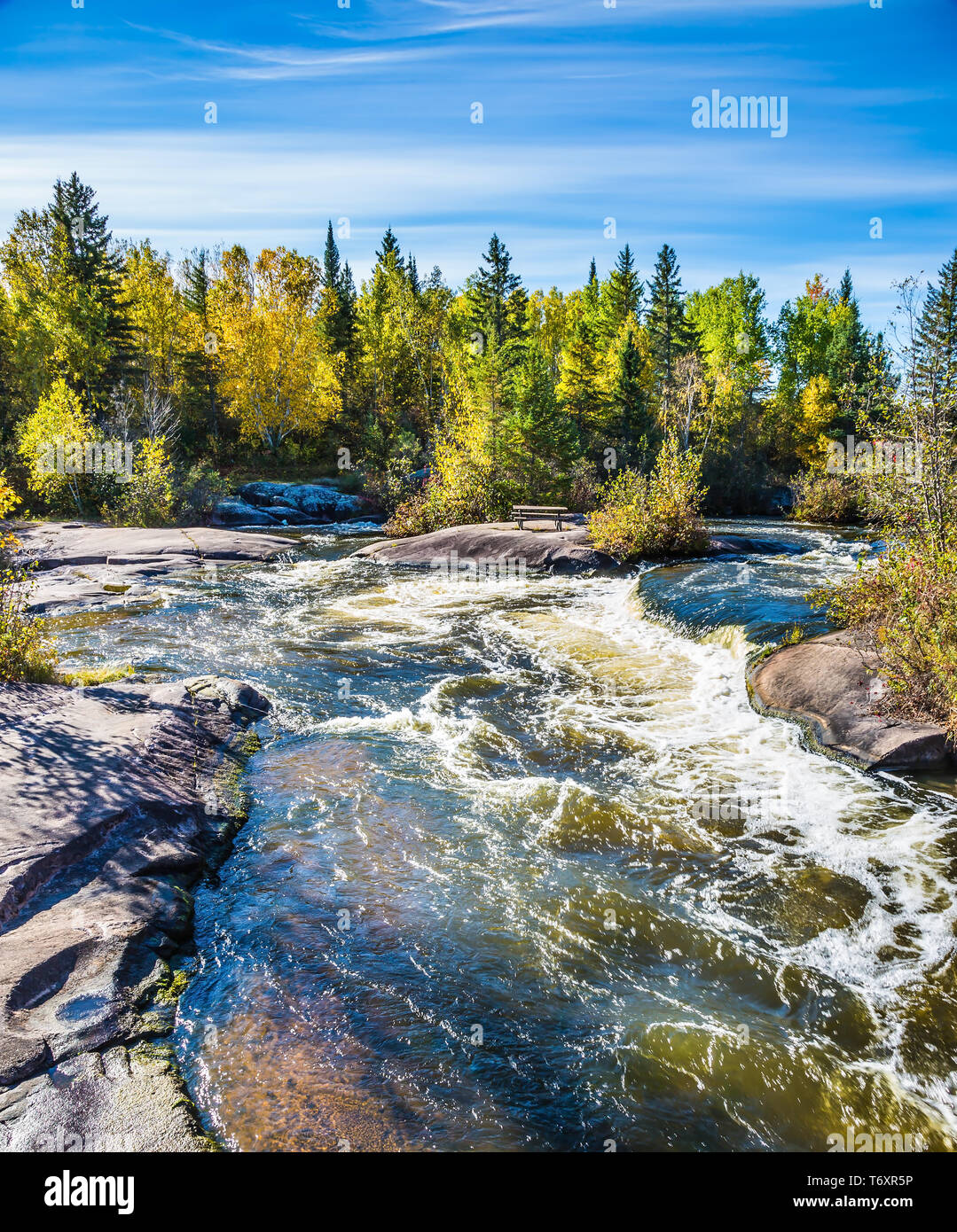 Alte Pinawa Dam Provinz Heritage Park Stockfoto