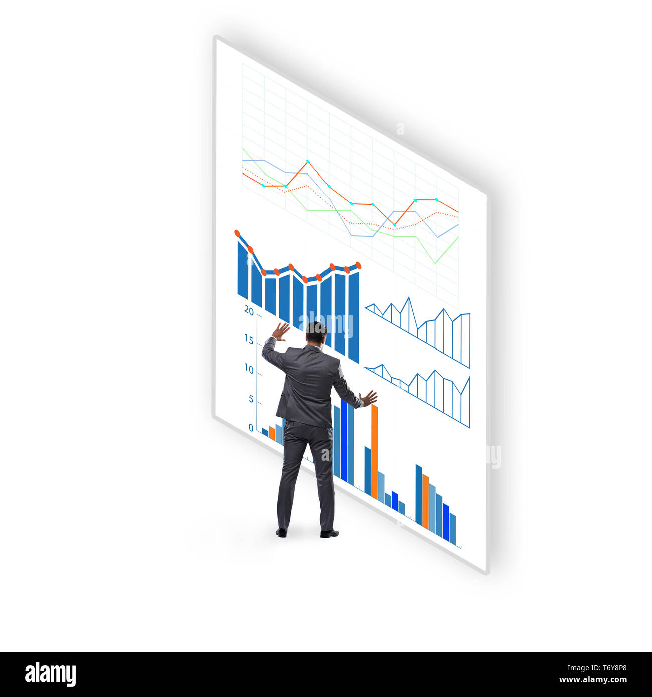 Konzept der Business Pläne und Finanzen Visualisierung Stockfoto