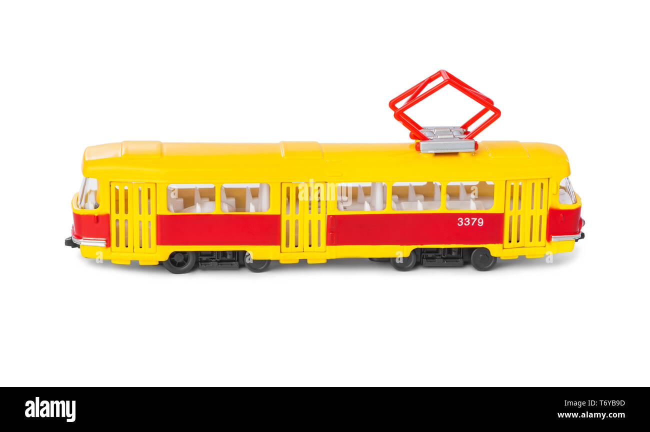 Spielzeug Straßenbahn Stockfoto