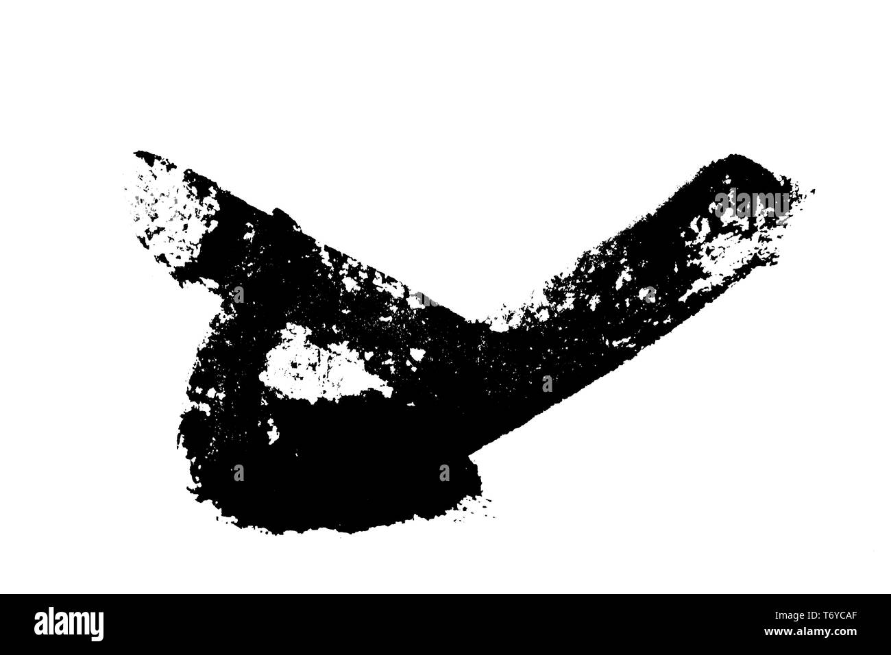 Abstrakte Schwarz-weiß Scribbles, handbemalte Linien, schwarz auf weiß Stockfoto