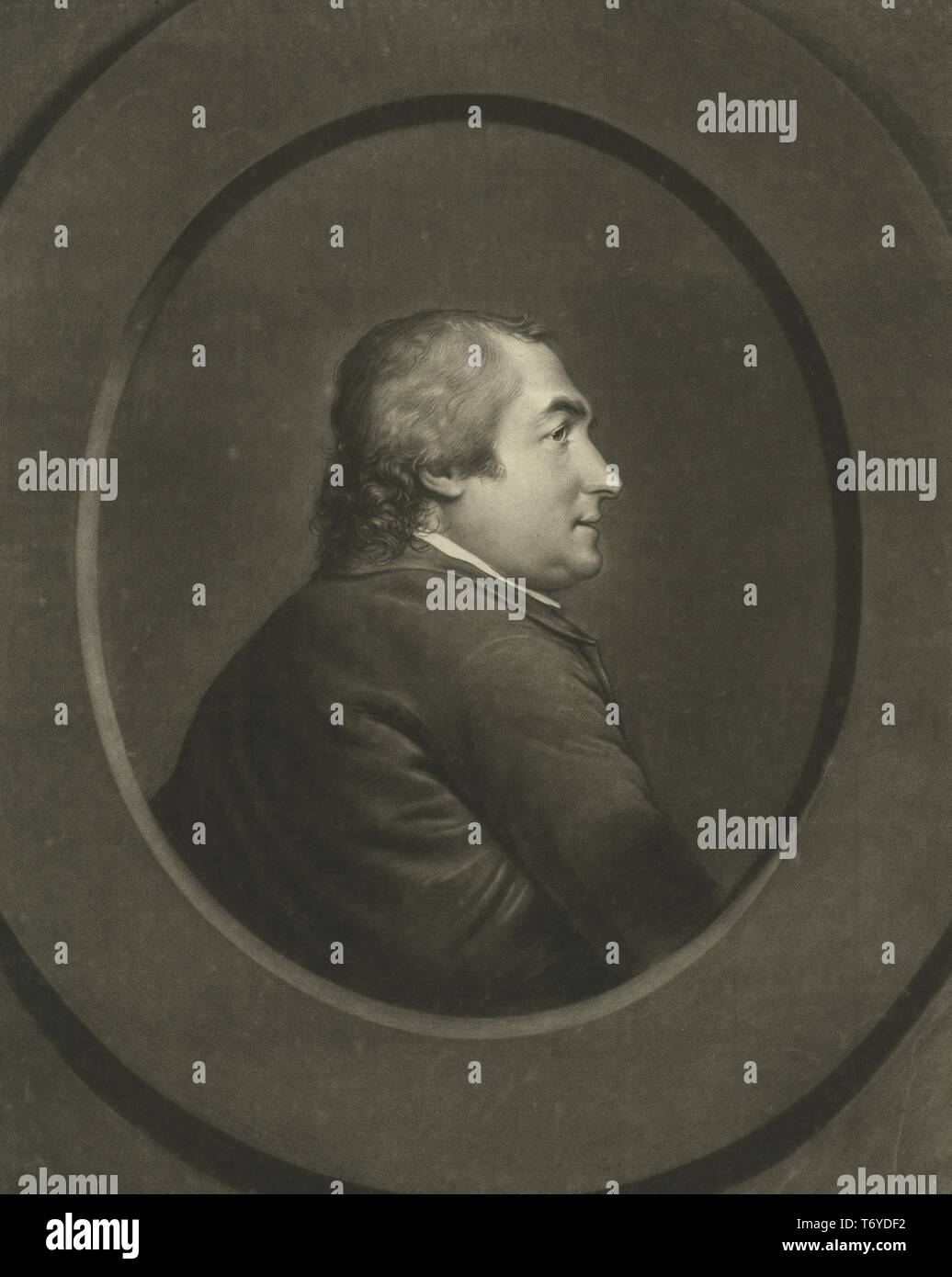 Graviert Portrait von Isaac Barre, Mitglied des britischen Parlaments, ein irischer Soldat und Politiker aus Dublin, Irland, 1771. Von der New York Public Library. () Stockfoto