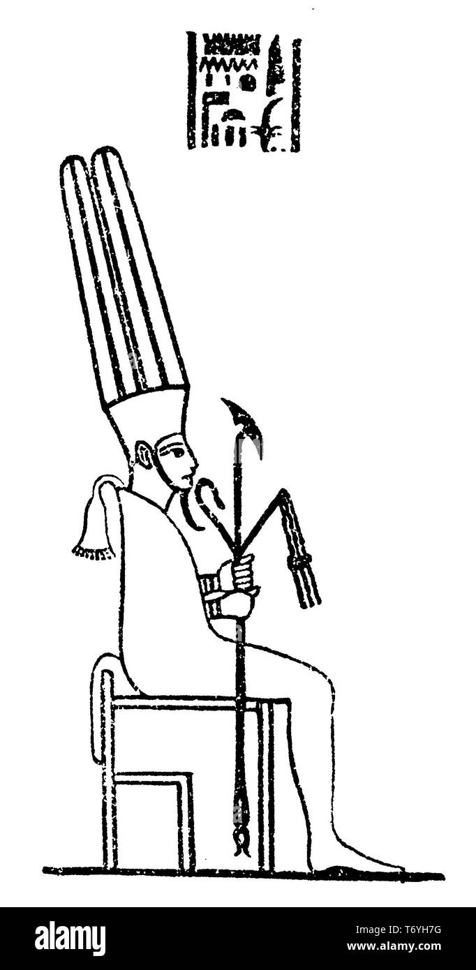 Ammon-Ra, dem König der Götter, 1888 Stockfoto