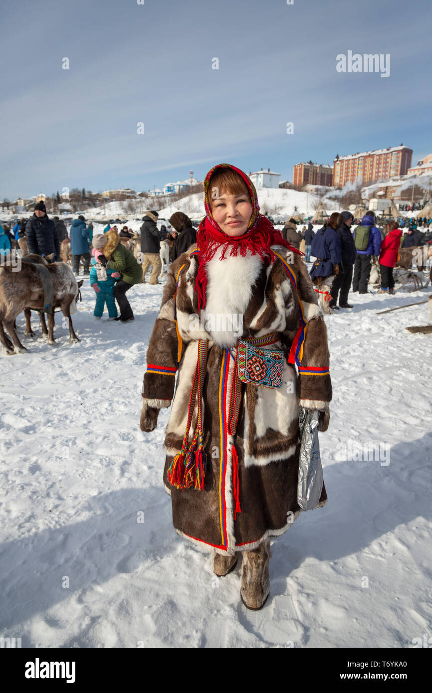Russland, der Jamal-nenzen Autonome Region, Halbinsel Yamal, Stockfoto