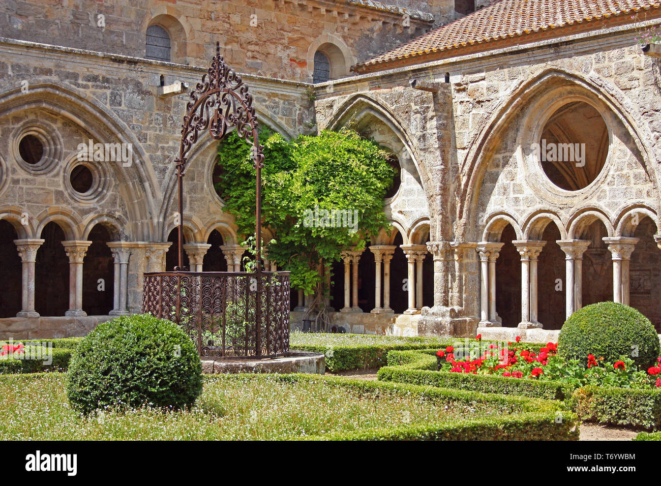 Abtei Fontfroide Narbonne, Frankreich Stockfoto