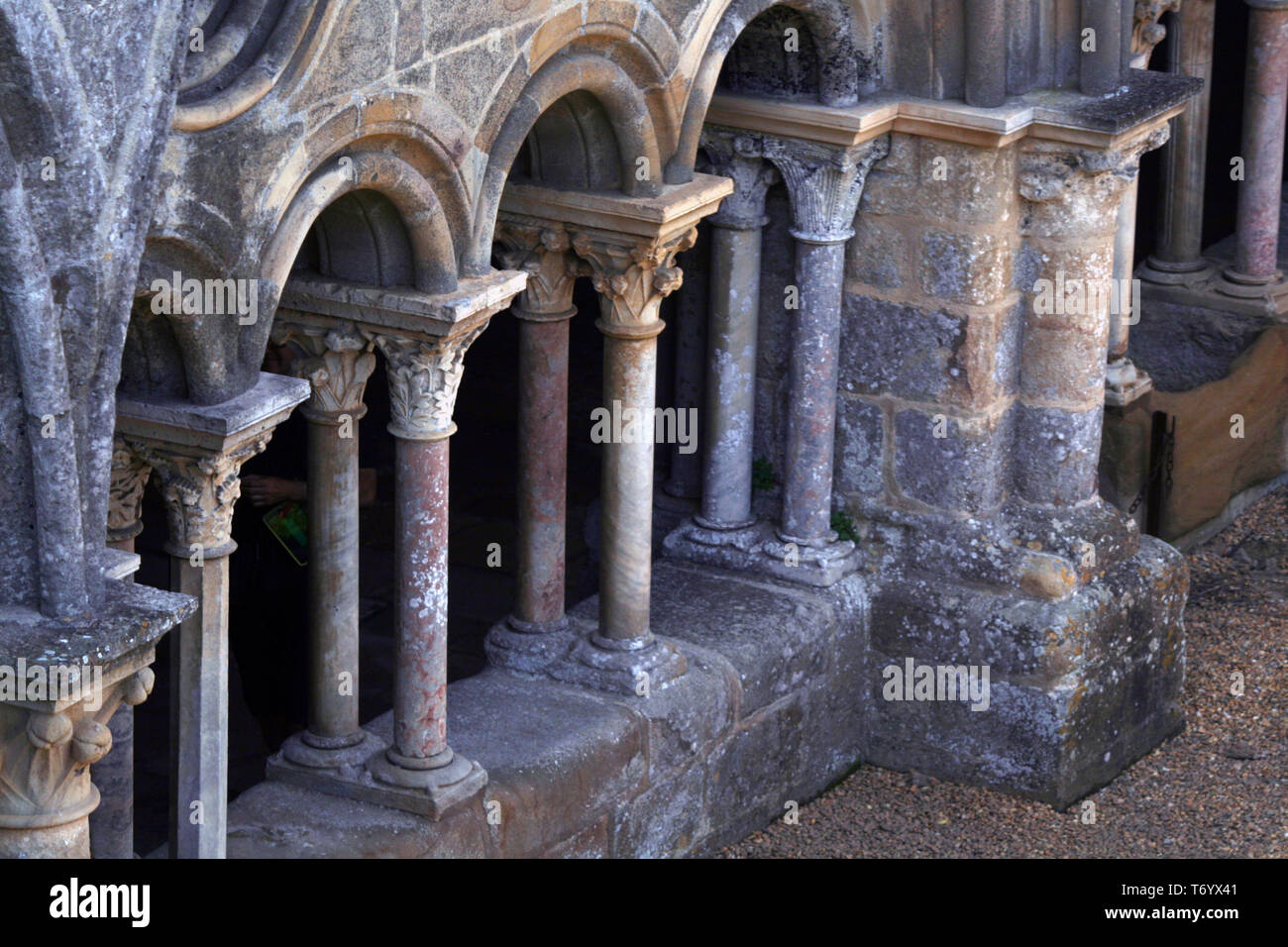 Kloster, Abtei von Lagrasse, Aude, Frankreich Stockfoto