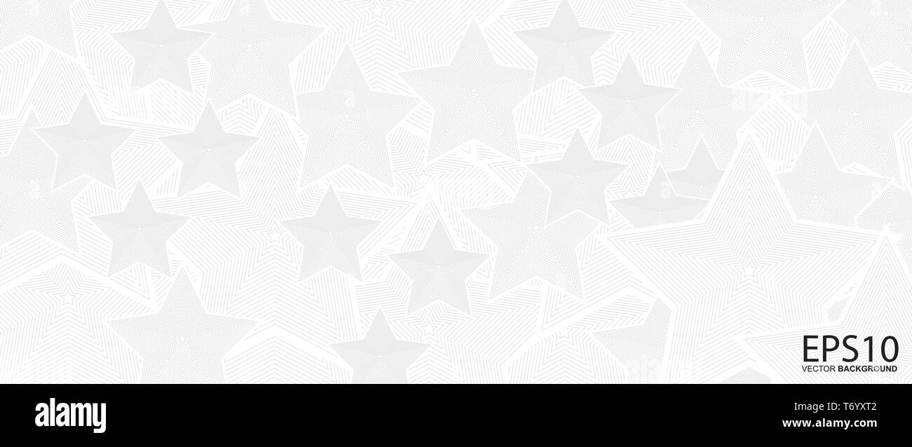 Classic Star Line vektor Muster Hintergrund. Stock Vektor