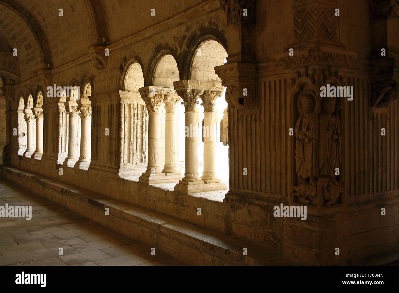 Abtei Montmajour, Arles, Frankreich Stockfoto