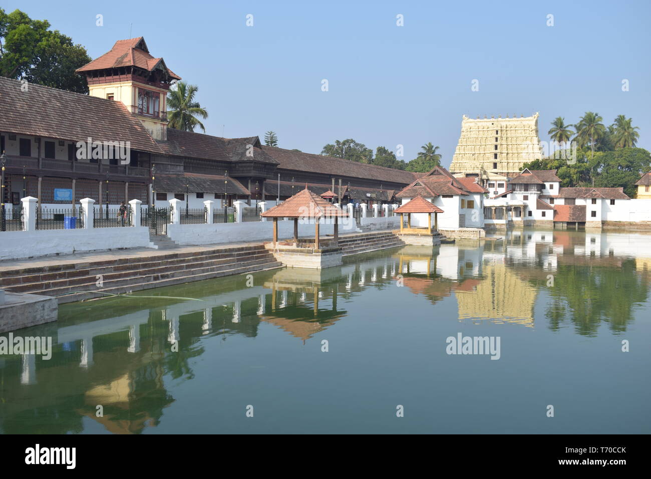Sree Padmanabhaswamy Temple, der weltweit reichsten Tempel, Kerala, Indien Stockfoto