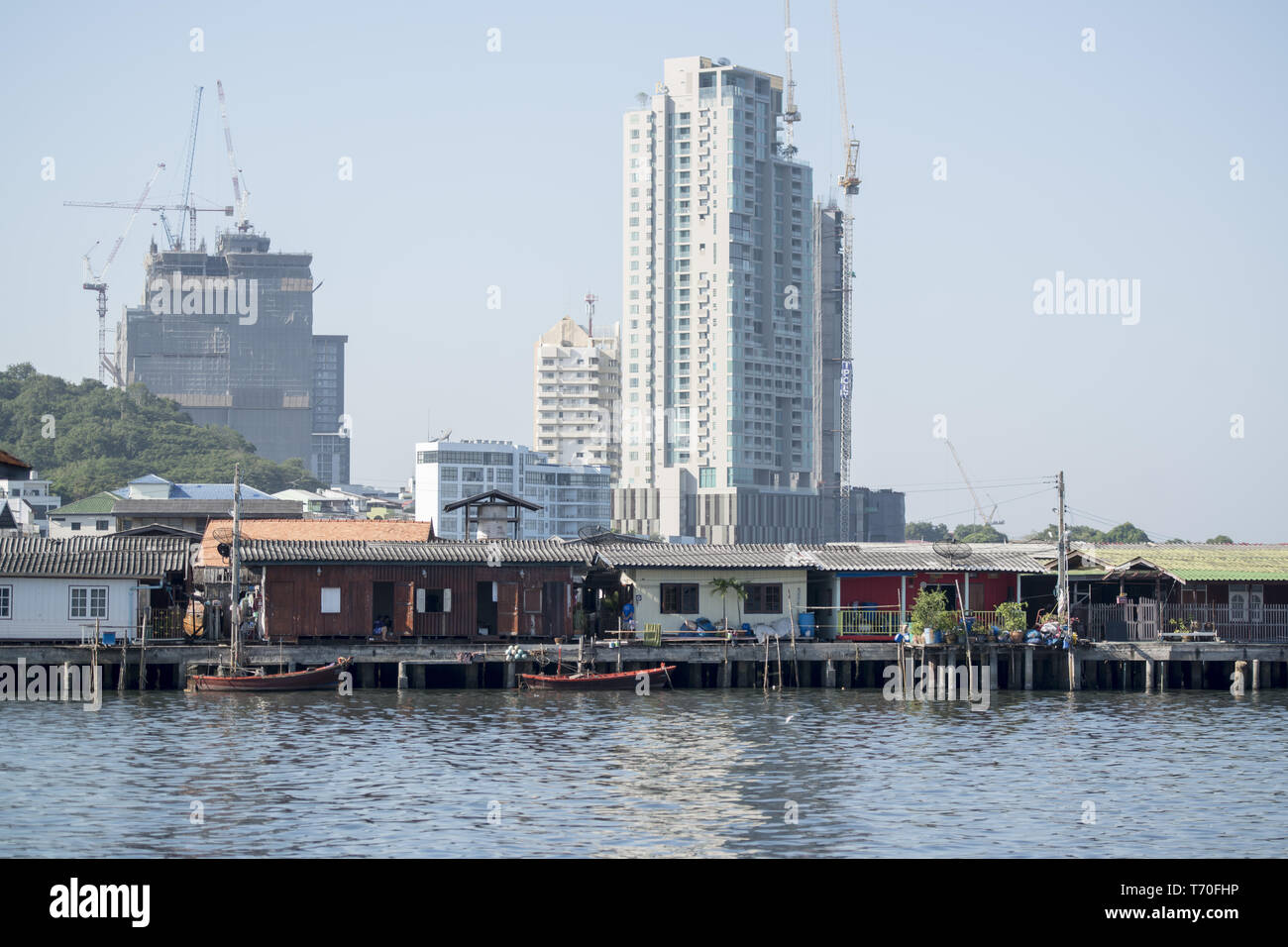 CHONBURI THAILAND SI RACHA ALTSTADT Stockfoto