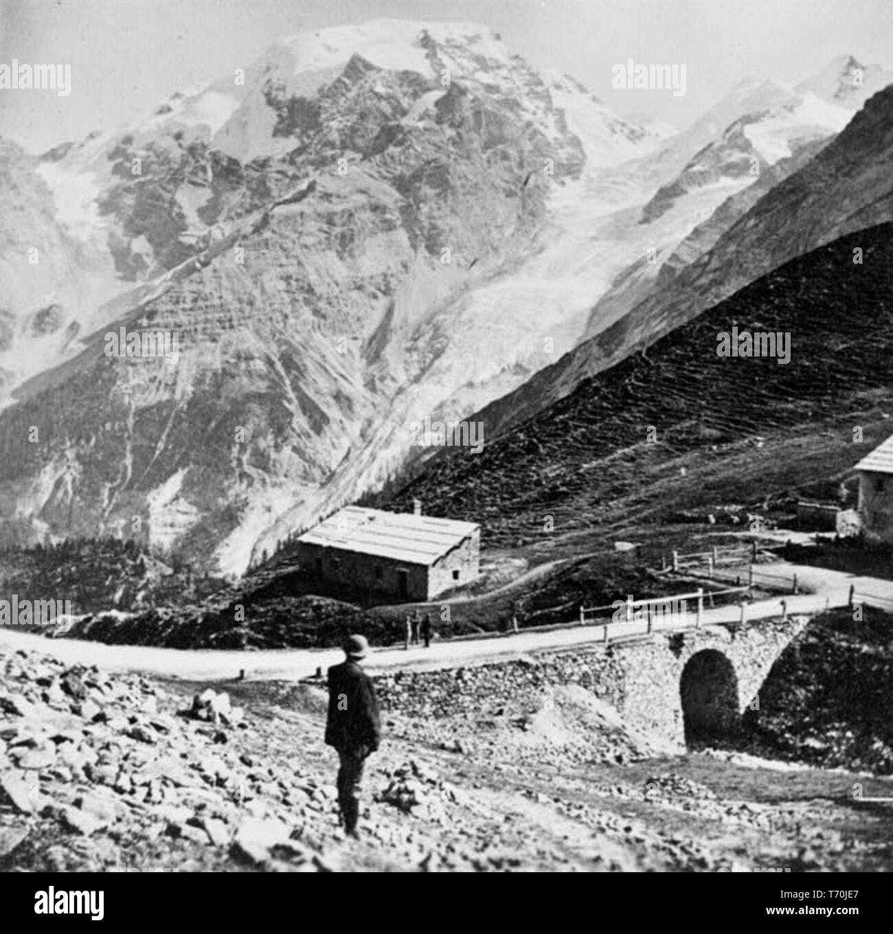 Ortler, Südtirol, Italien 1860. Stockfoto