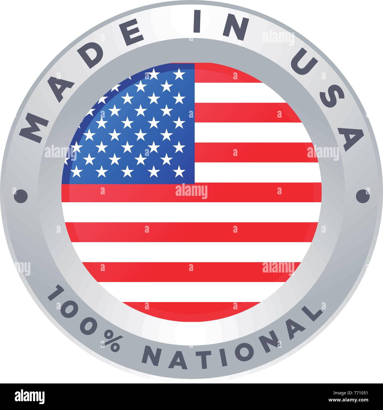 Hergestellt in den USA Stock Vektor