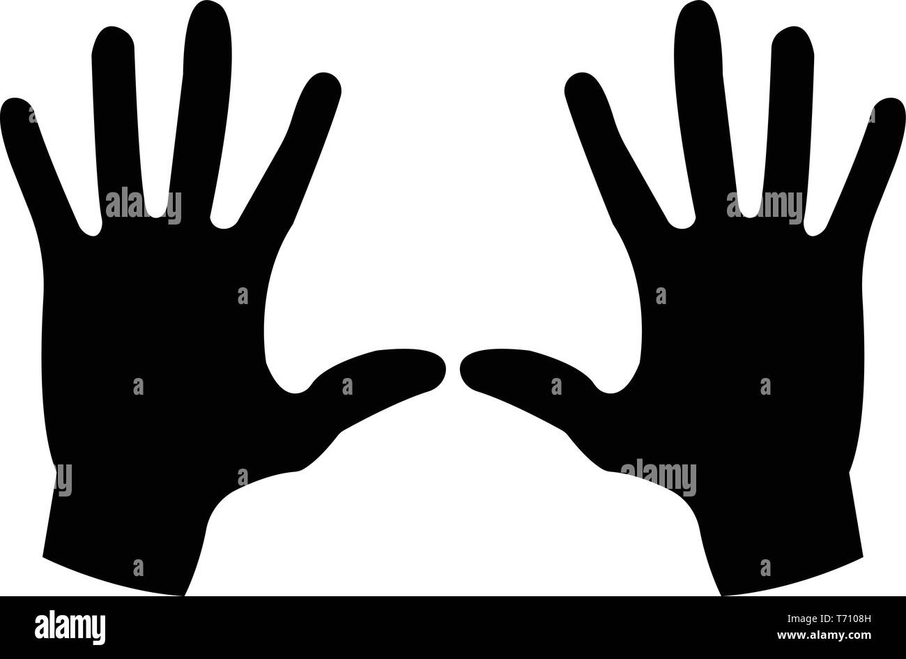 Hand Symbol. Arm-Logo und Banner. Einfachen Vektor Illustration. Stock Vektor