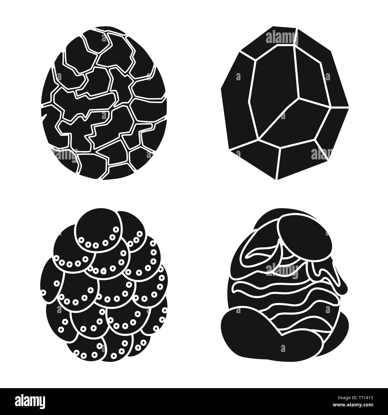 Ei, Drache, feurig, Diamant, Fels, Schnee, Magma, Crystal, Schale, kalt, Lava, blau, Frost, Rot, Regenbogen, Baby, Flash, facettierung, lizard, gefroren, Force, Jewel, weiß, Spiel, fantastische, niedlich, Dinosaurier, Magie, Monster, Fantasy, Geschichte, große, Tier, prähistorische, Set, Vector, Icon, Illustration, isoliert, Sammlung, Design, Element, Grafik, Zeichen, Schwarz, einfachen Vektor Vektoren, Stock Vektor