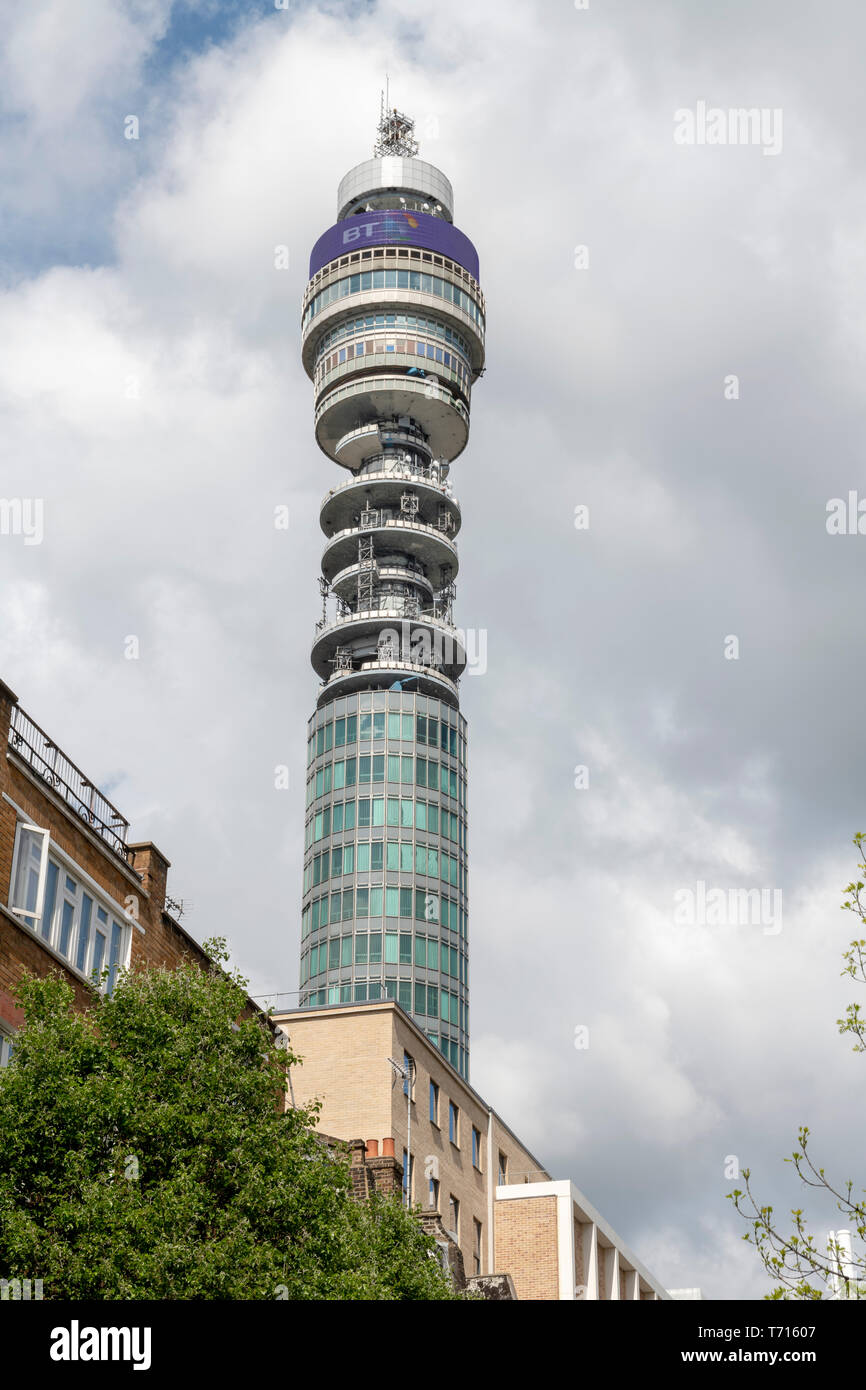 LOndon, UK, Post Tower, BT Tower Stockfoto