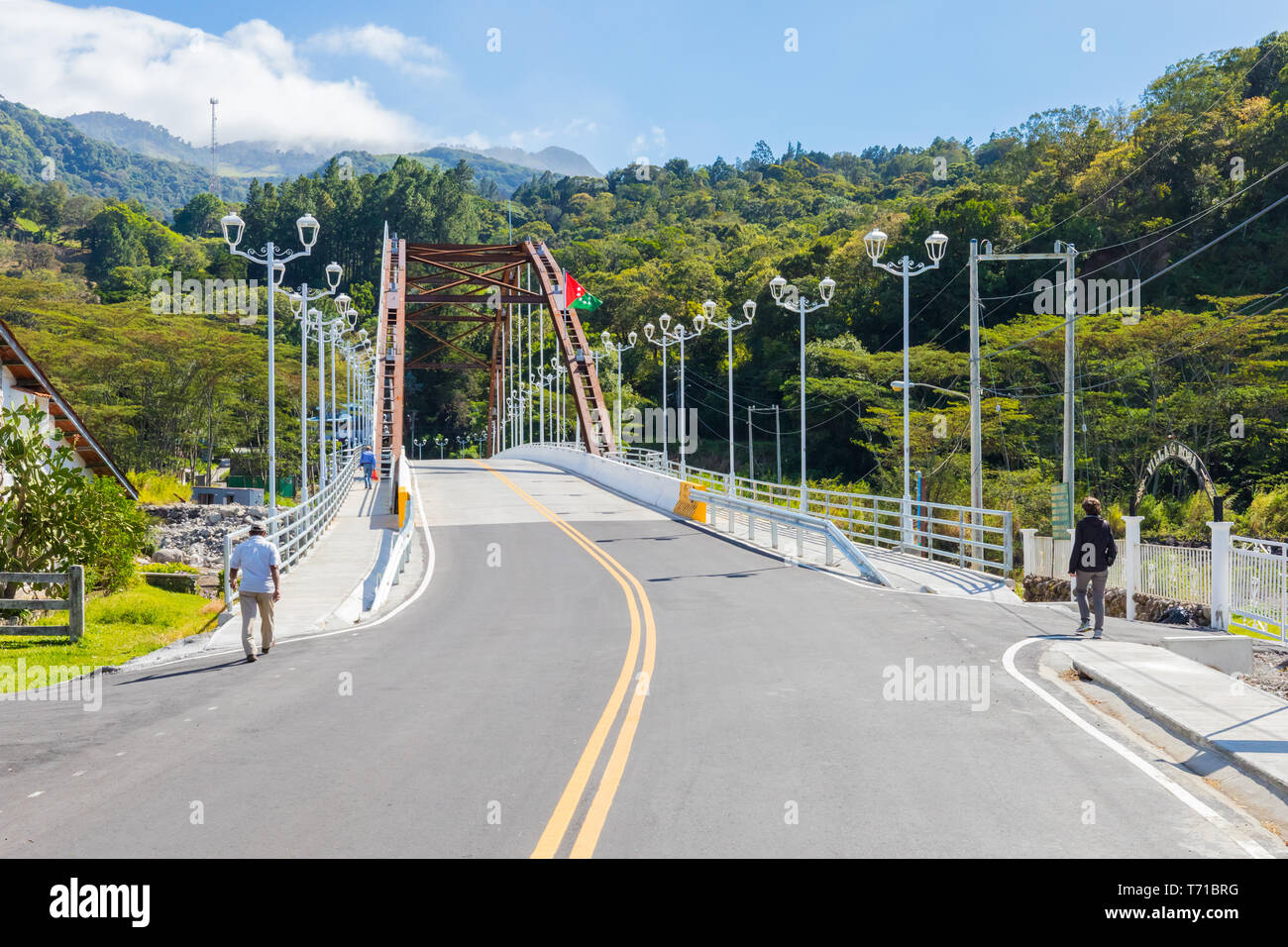 Panamonte Brücke Boquete Panama Stockfoto