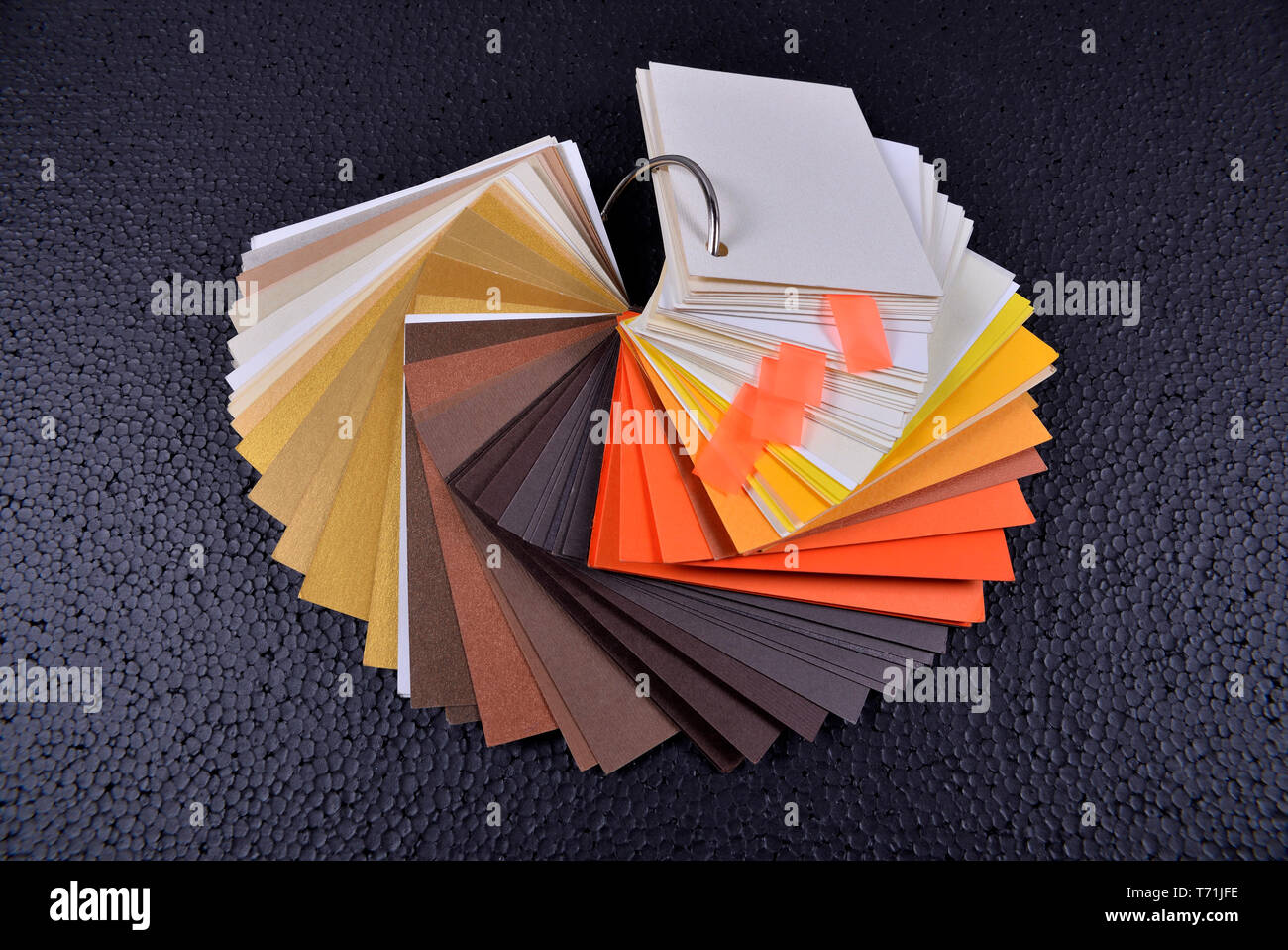 Papier Farbe Muster Stockfoto