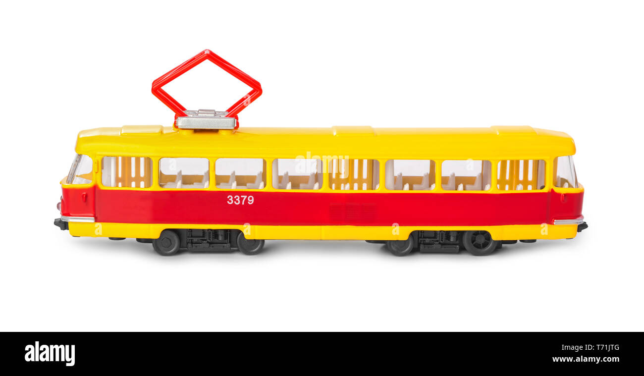 Spielzeug Straßenbahn Stockfoto