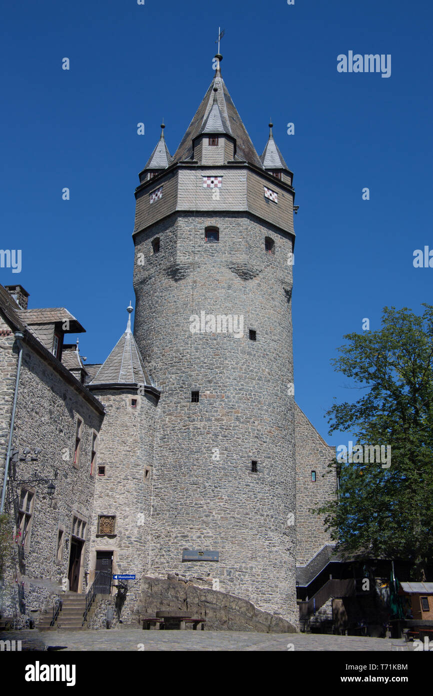 Burg Altena im Märkischen Kreis Stockfoto