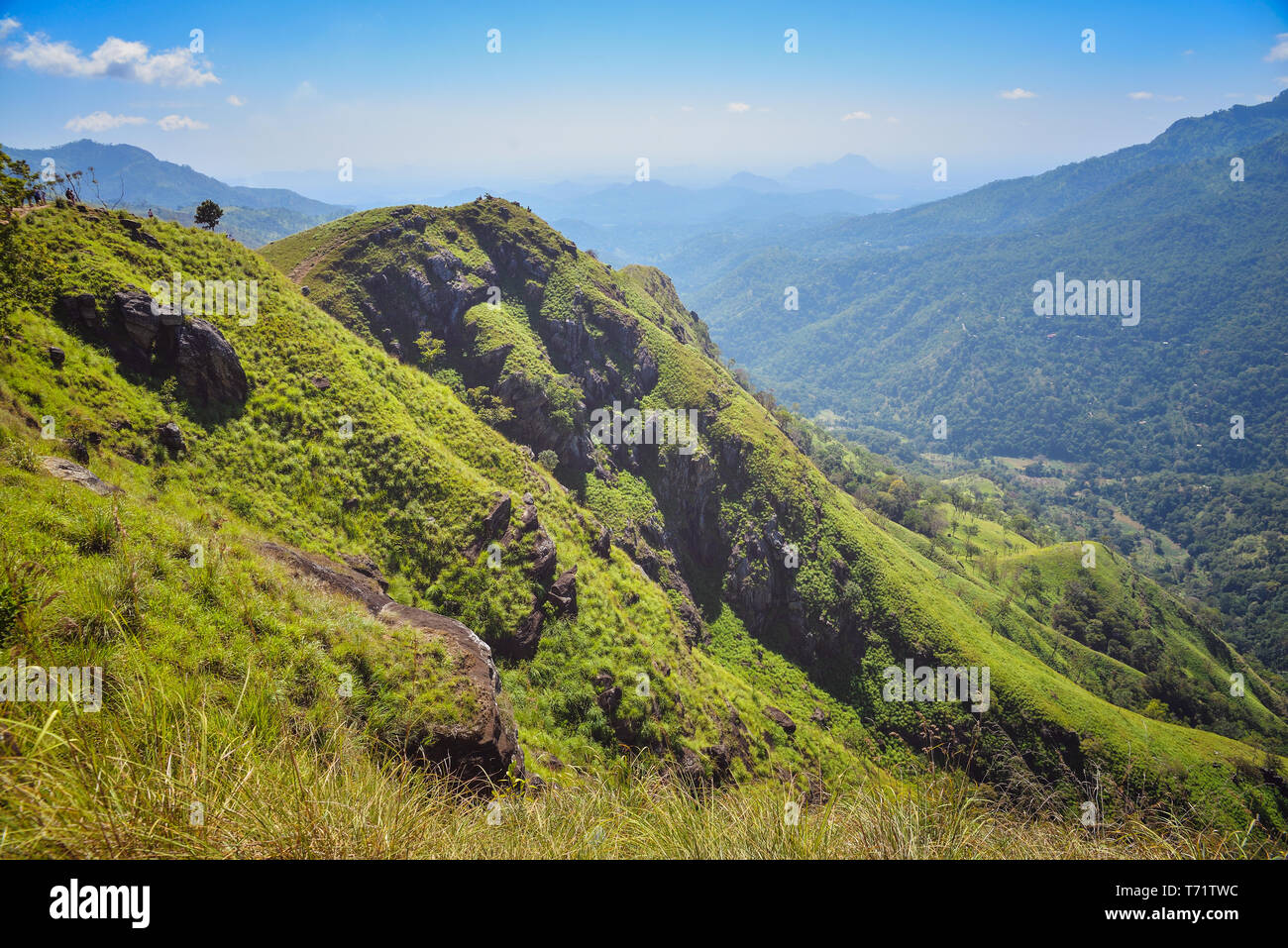 Berglandschaft in Sri Lanka Stockfoto