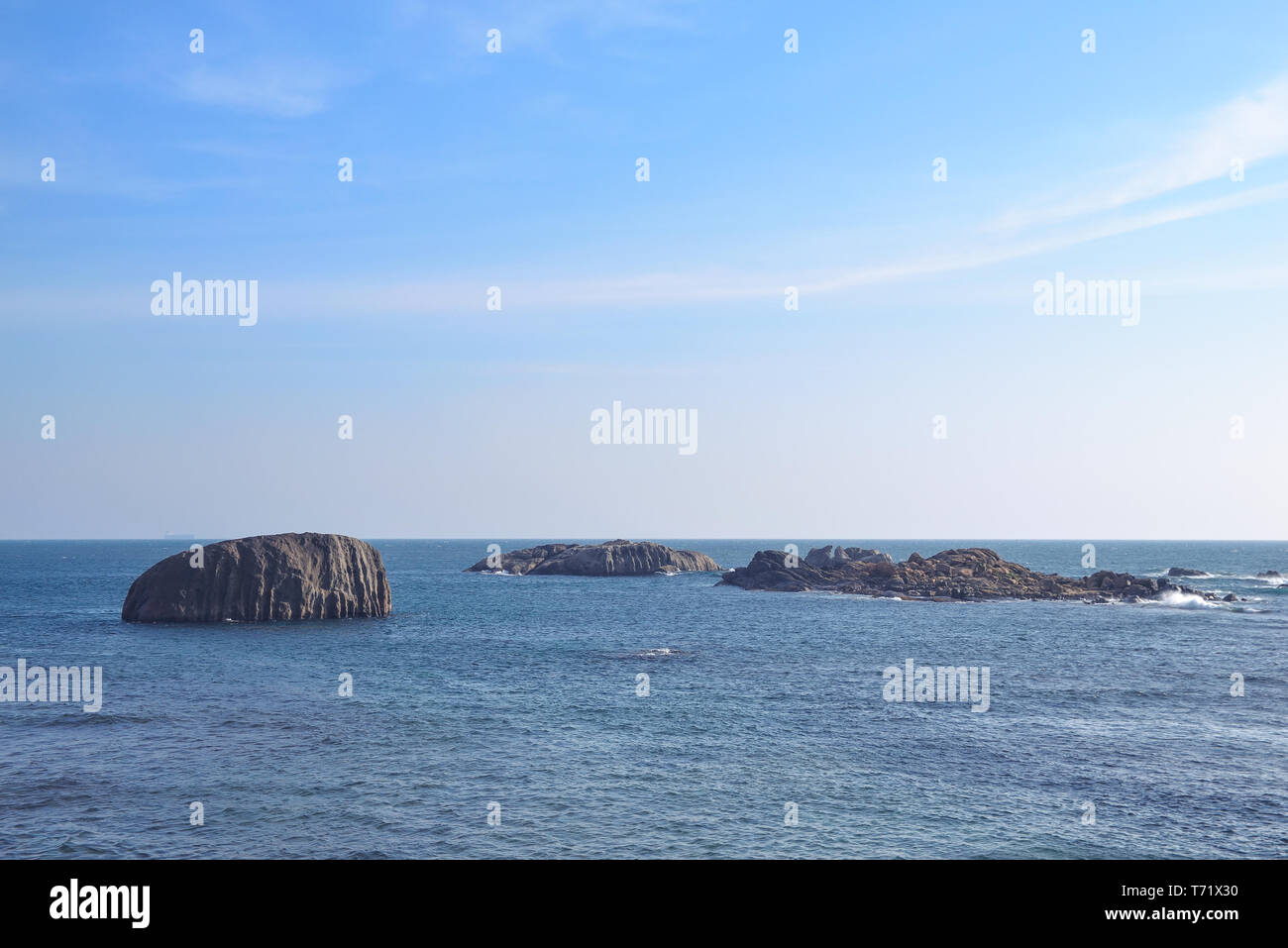 Landschaft, Felsen im Ozean Stockfoto