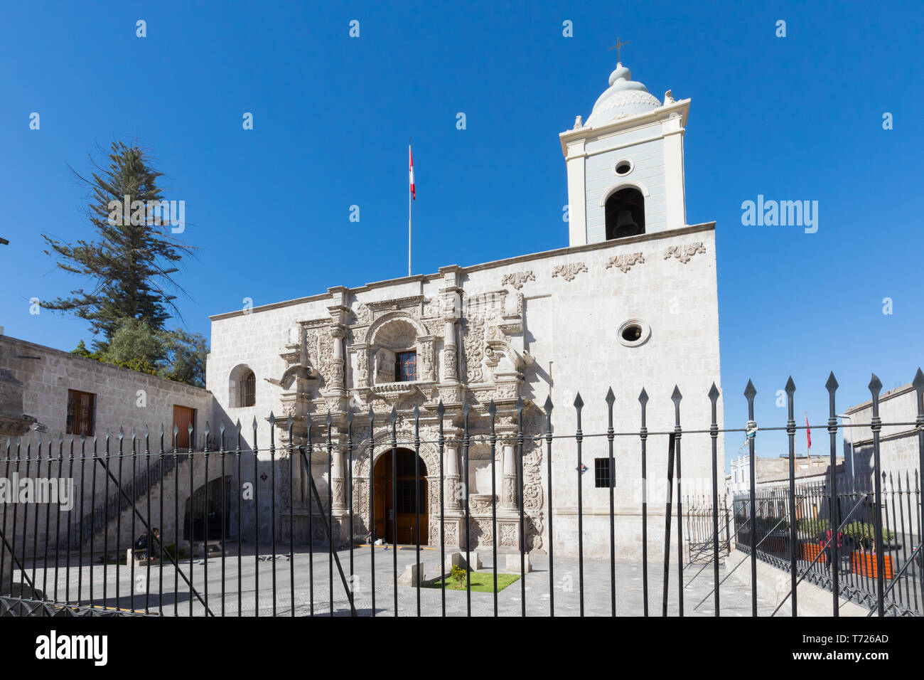 Saint Augustin Kirche Arequipa Peru Stockfoto