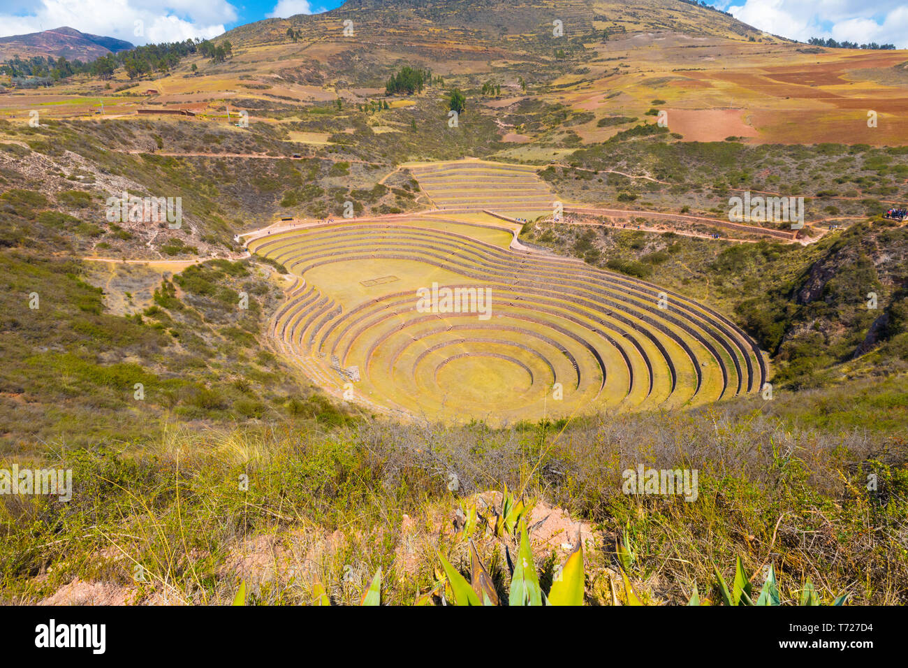 Sacred Valley Cusco Moray archäologische Stätte Stockfoto