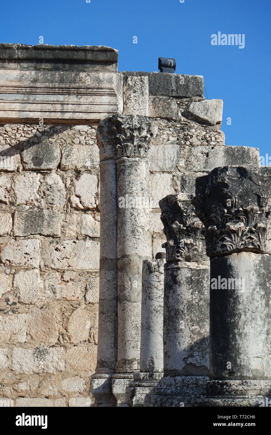 Alte Kapernaum, Israel Stockfoto