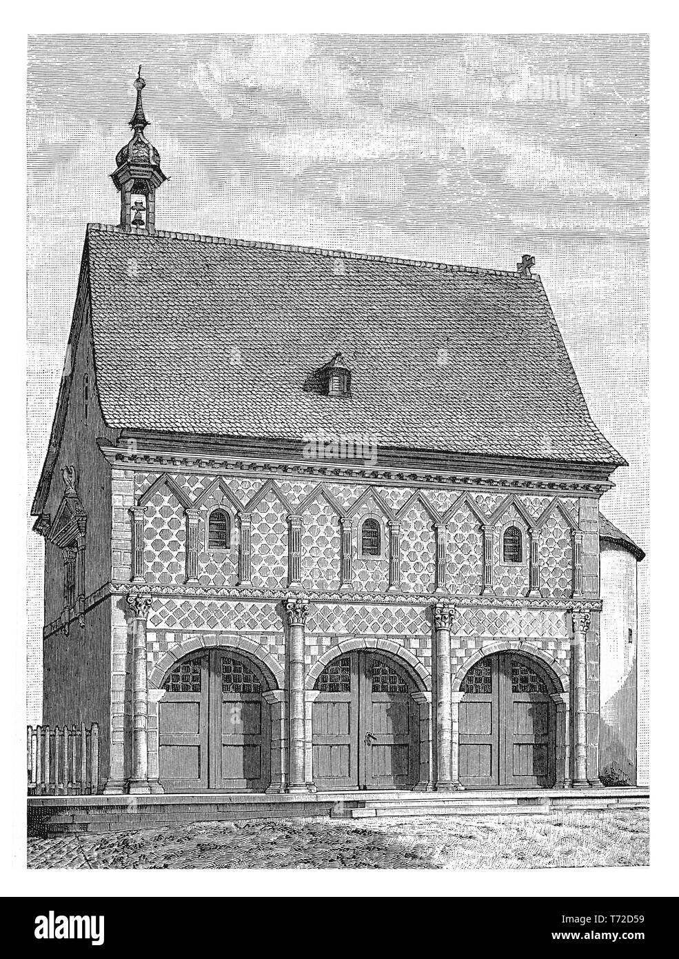 Die Abtei Lorsch - Deutschland - war eines der bekanntesten Klöster des Karolingischen Reiches gegründet im Jahr 764, als das Kloster und die Kirche Stockfoto