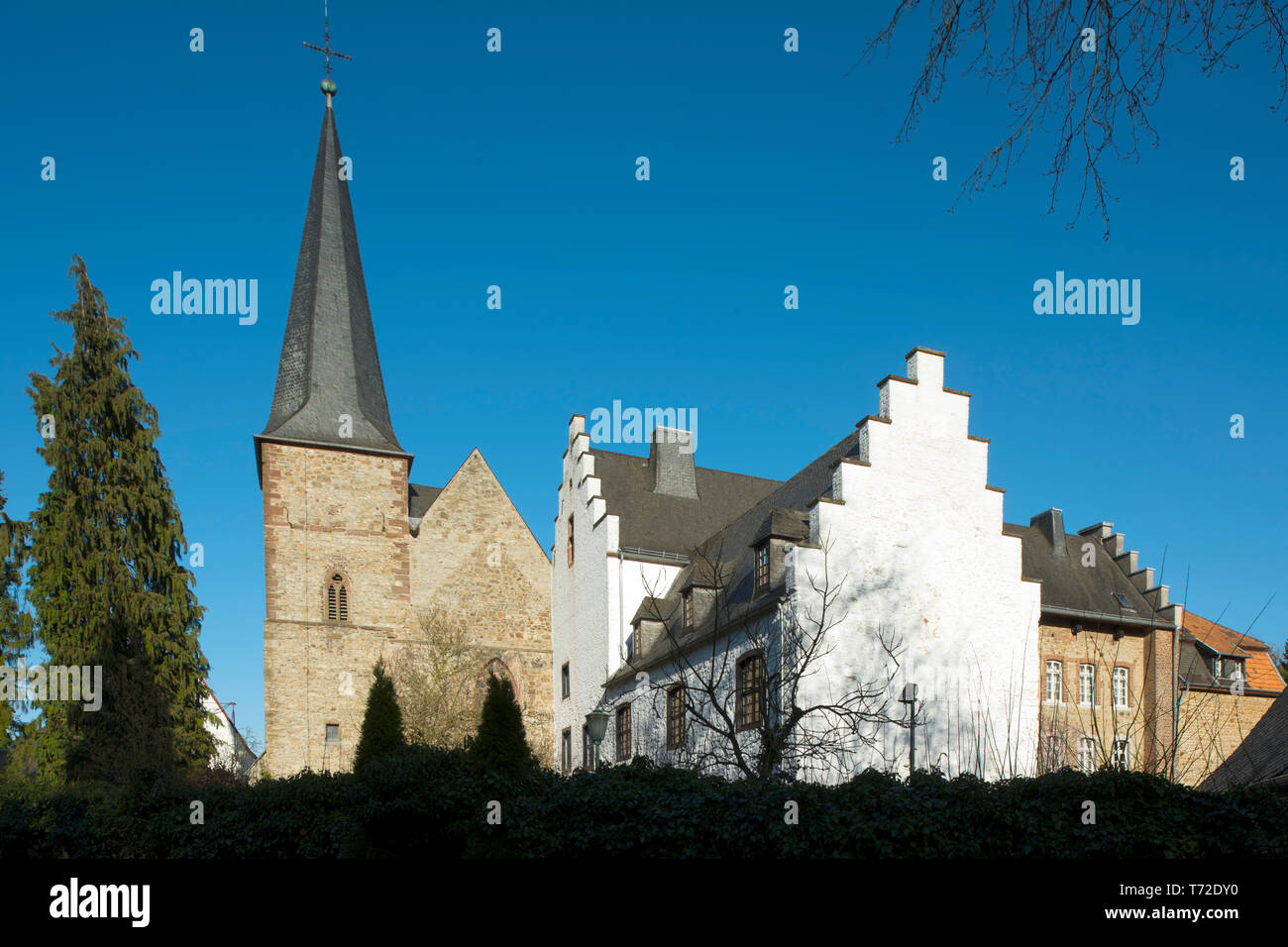 BRD, Europa, Deutschland, NRW, Kreis Düren, Langerwehe-Wenau, wenauer Kirche, ein Teil der seit 800 Jahren bestehenden Klosteranlage der Prämonstratenserinnen Stockfoto