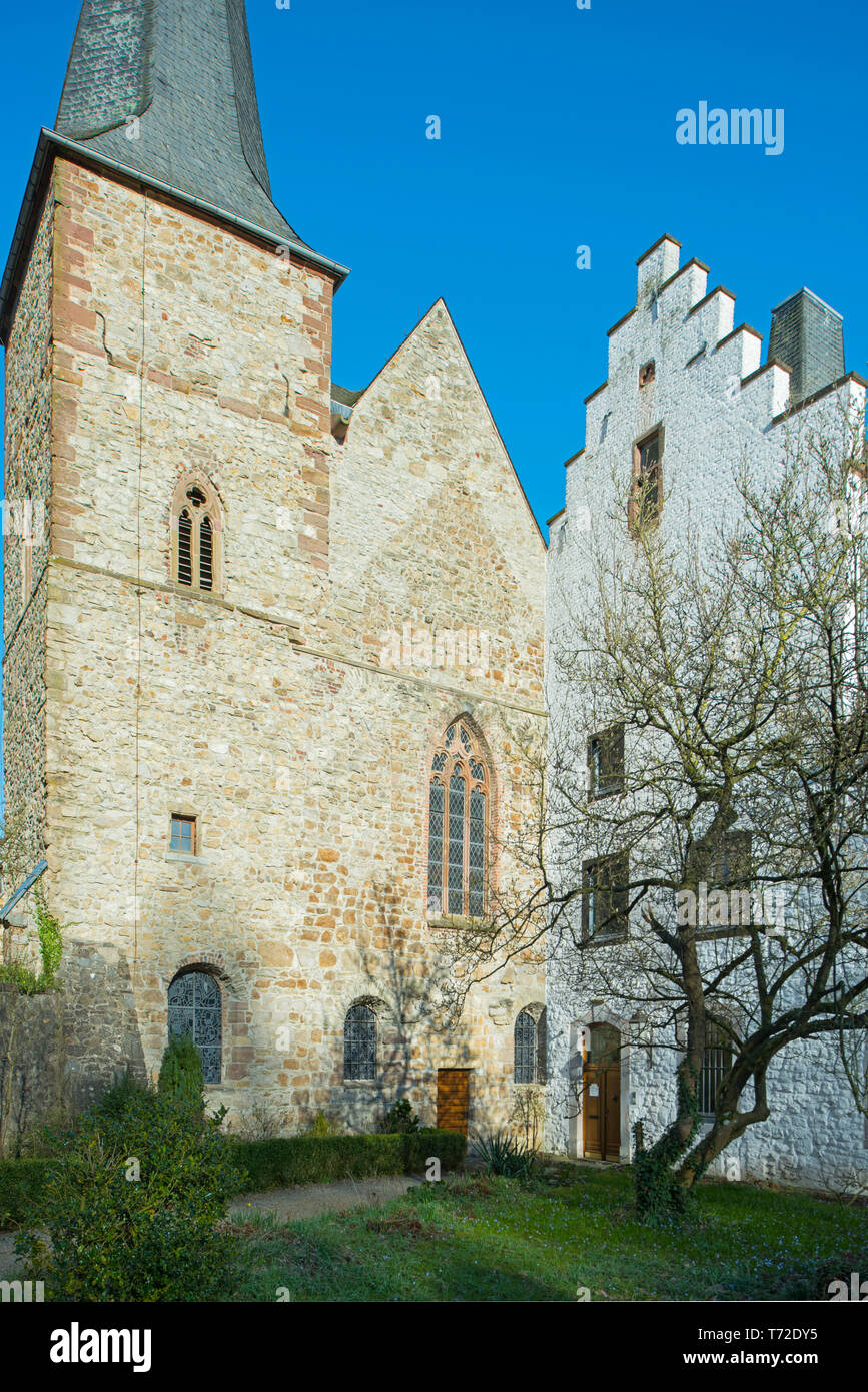 BRD, Europa, Deutschland, NRW, Kreis Düren, Langerwehe-Wenau, wenauer Kirche, ein Teil der seit 800 Jahren bestehenden Klosteranlage der Prämonstratenserinnen Stockfoto