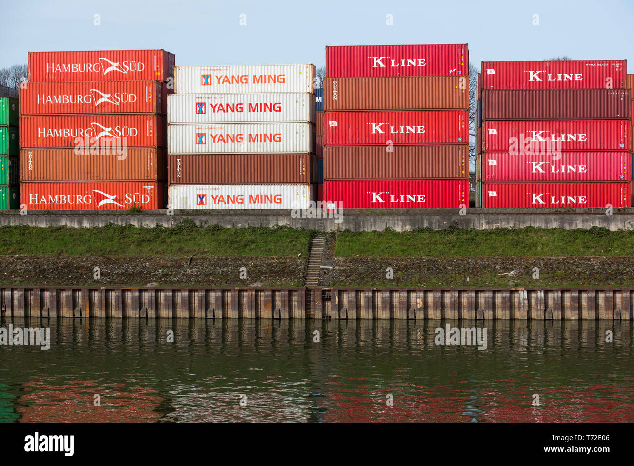 Deutschland, Köln, Niehl, Hafen Stockfoto