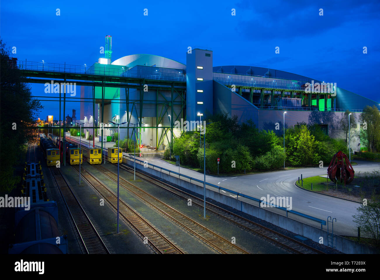 Deutschland, Köln, Niehl, Müllverbrennungsanlage Köln-Niehl Stockfoto