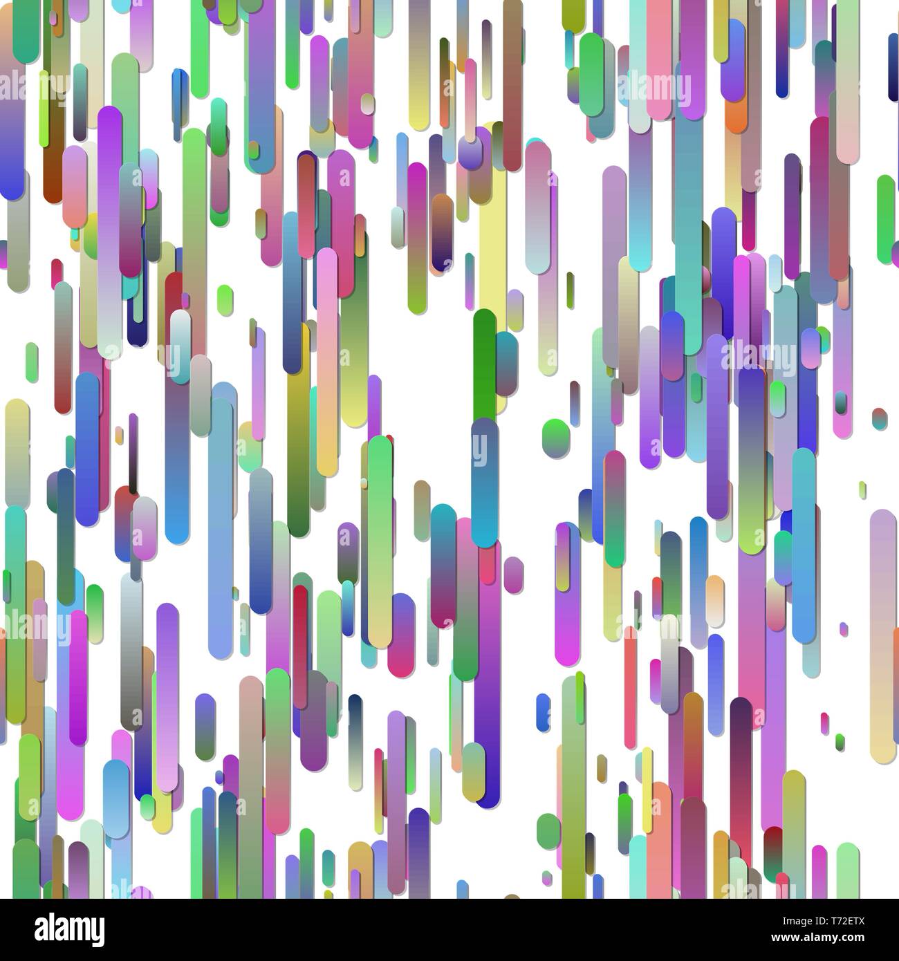 Bunte nahtlose trendy Vertical Gradient gerundeten Streifen Hintergrund Muster Stock Vektor