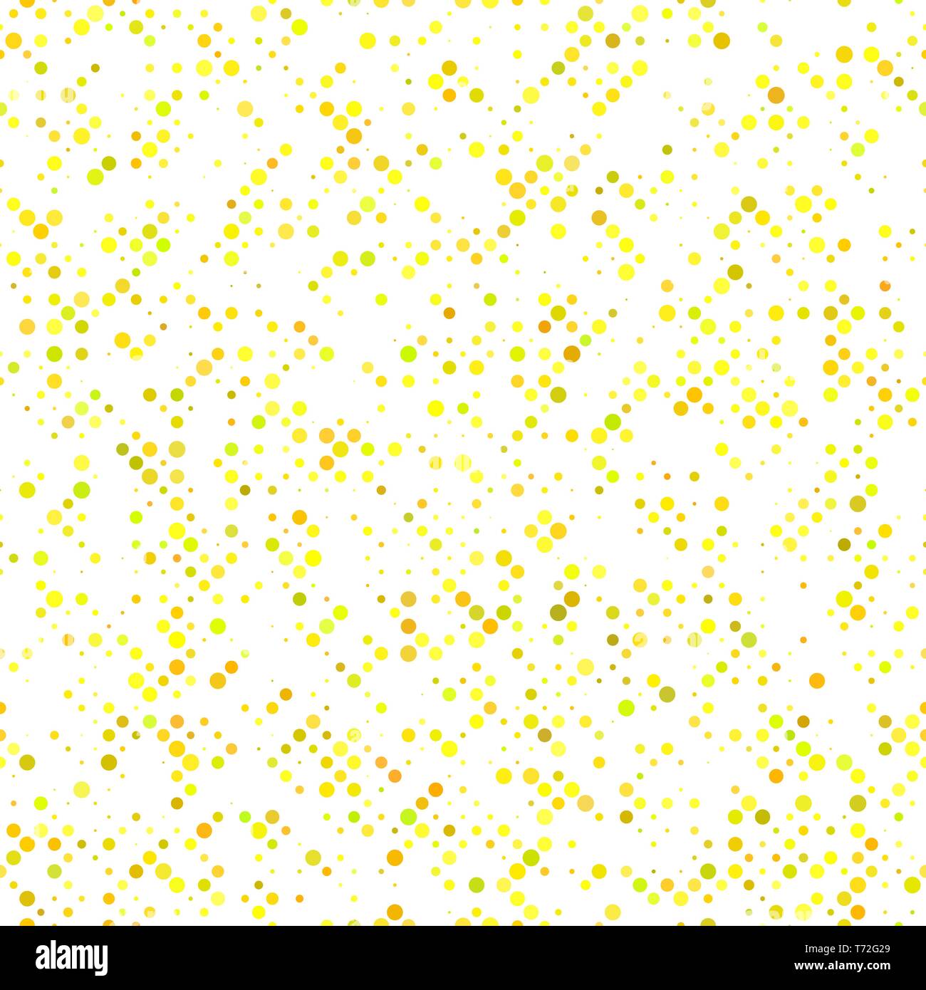 Gelbe nahtlose Dot Muster Hintergrund-vektor design Stock Vektor