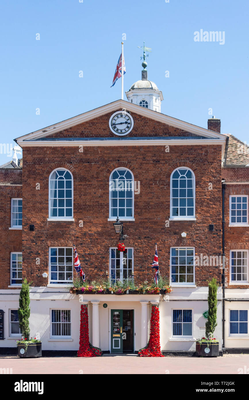 Rathaus, Marktplatz, Huntingdon, Cambridgeshire, England, Vereinigtes Königreich Stockfoto