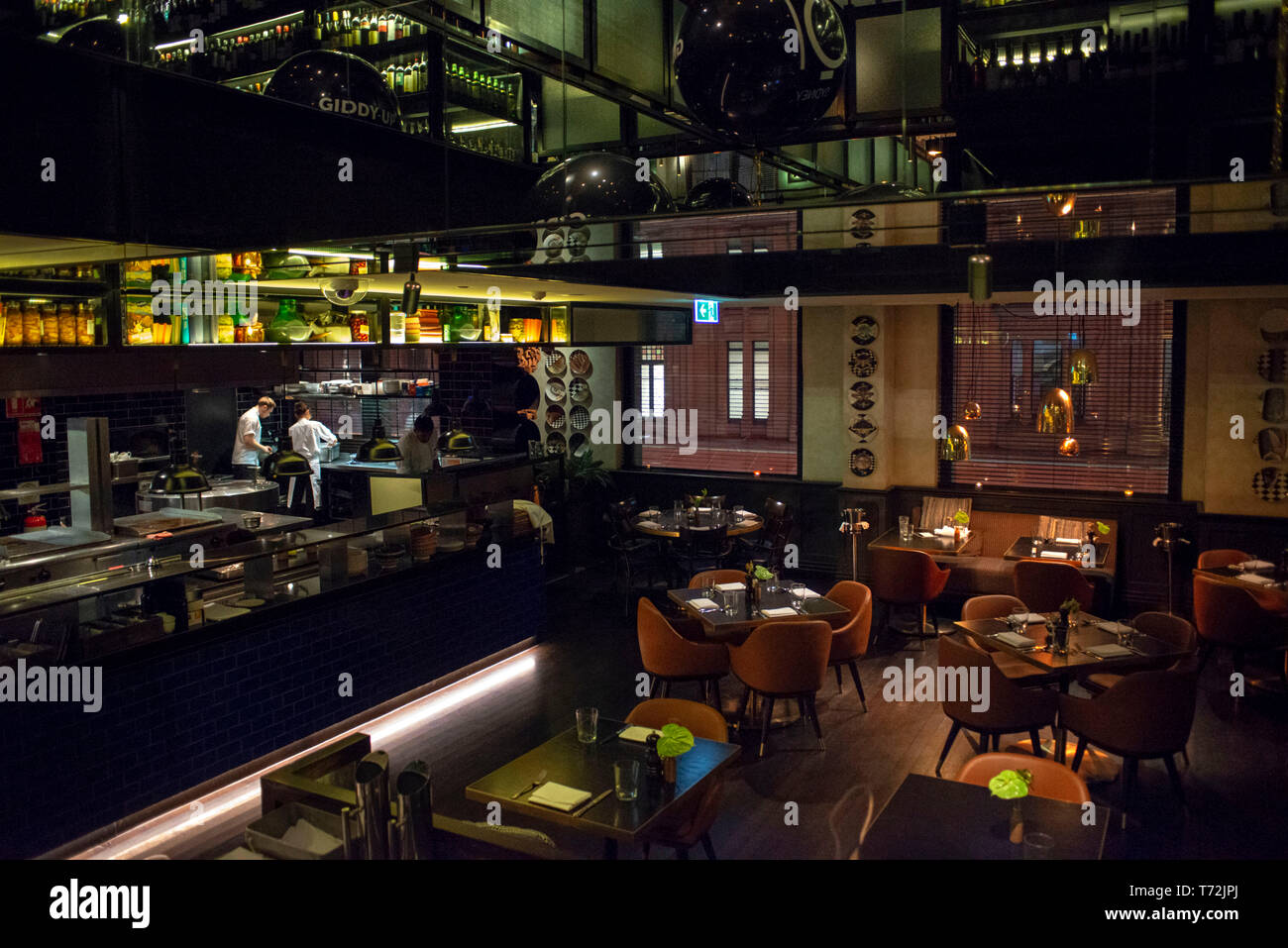 Gowings Bar und Grill Restaurant in Gowing Gebäude umgewandelt in die QT-Hotel, die Market Street, Sydney NSW Australien Stockfoto