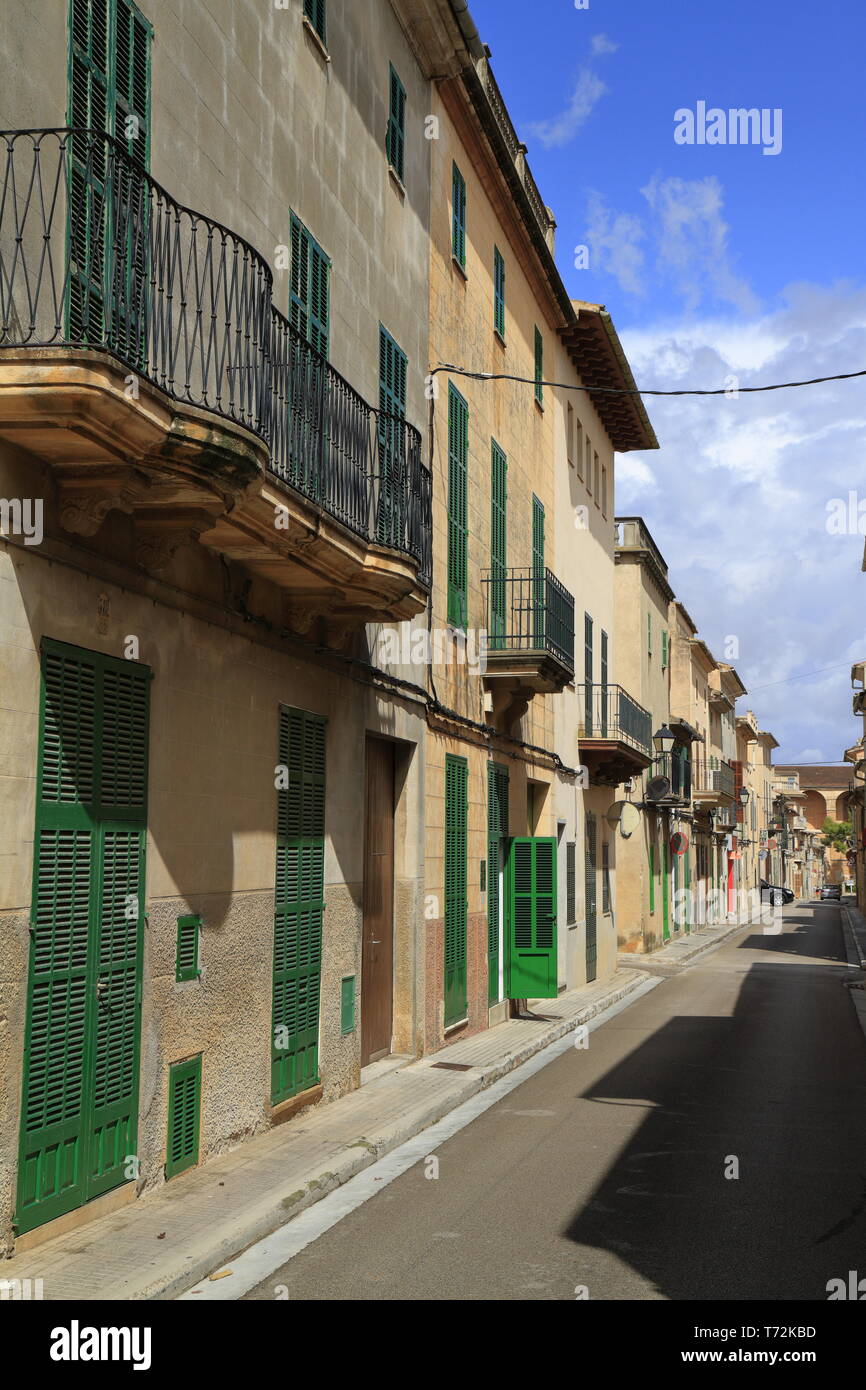 Schöne Straße, Mallorca, Spanien Stockfoto