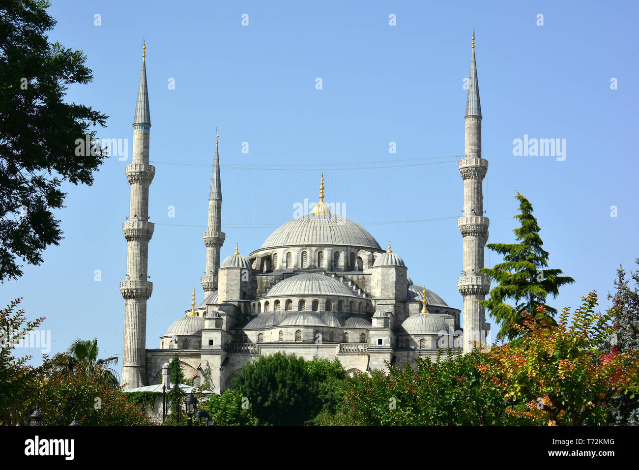 Sultan Ahmed Moschee, Sultan Ahmet Camii, Blaue Moschee, Istanbul, Türkei, UNESCO-Weltkulturerbe Stockfoto