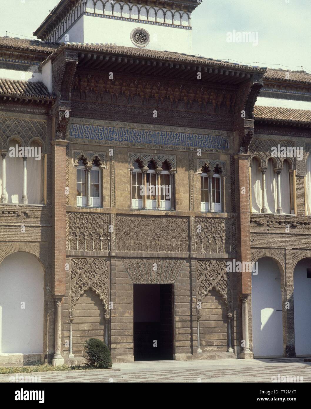 PUERTA DE LA MONTERIA DEL PALACIO DEL REY DON PEDRO DE LOS Reales Alcázares DE SEVILLA - SIGLO XIV. Lage: Reales Alcazares entfernt. Sevilla. Sevilla. Spanien. Stockfoto